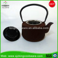 Wholesale 850ML enamelled Chinese thick cast iron teapots